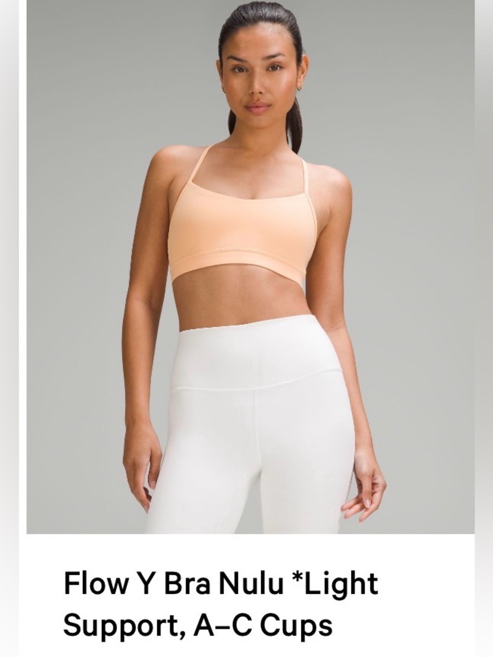Lululemon Flow Y Light Support Bra